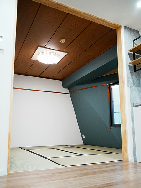 1LDKマンションリノベーション｜和室入り口